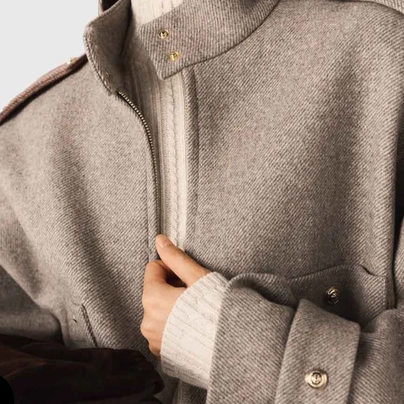 MAJE Binera Mixed Wool Jacket - Picture 6 of 7